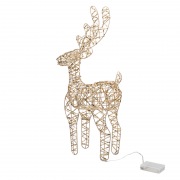 Светодиодная фигура Олень 50см, цвет свечения теплый белый, питание 3хAA (не в комплекте) NEON-NIGHT | Фото 4