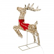 Светодиодная фигура бегущий Олень 88см, цвет свечения теплый белый, питание от трансформатора, IP44 NEON-NIGHT | Фото 2