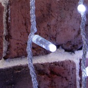 Гирлянда Занавес 2х9м 1200 LED БЕЛЫЙ прозрачный ПВХ IP65 эффект мерцания 230В соединяется, нужен блок 303-500-1 | Фото 2