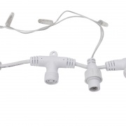 Гирлянда Занавес 2х9м 1200 LED БЕЛЫЙ прозрачный ПВХ IP65 эффект мерцания 230В соединяется, нужен блок 303-500-1 | Фото 6