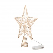 Светодиодная фигура на елку Звезда 25см, цвет свечения теплый белый, постоянное свечение, питание 2хAA (не в комплекте) NEON-NIGHT | Фото 2