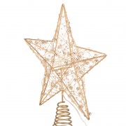 Светодиодная фигура на елку Звезда 25см, цвет свечения теплый белый, постоянное свечение, питание 2хAA (не в комплекте) NEON-NIGHT | Фото 4