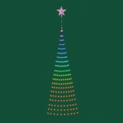 Умная гирлянда Роса с крупными каплями и звездой на елку 9 нитей, 2м, 190 LED RGB, мягкий зеленый провод, IP20, USB NEON-NIGHT | Фото 7