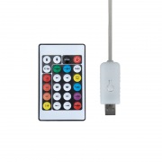 Умная гирлянда Роса с крупными каплями 20м 200 LED RGB IP20 прозрачный провод USB NEON-NIGHT | Фото 3