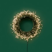 Гирлянда светодиодная Роса Фейерверк с контроллером 40м 1000 LED ТЕПЛЫЙ БЕЛЫЙ IP20 на катушке, зеленый провод NEON-NIGHT | Фото 6