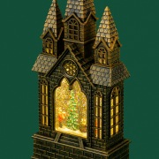 Декоративный светильник Замок с эффектом снегопада и подсветкой, 15х7,5х35,5 см, питание 3хАА (не в комплекте) и USB NEON-NIGHT | Фото 10