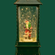 Декоративный светильник Дед Мороз с олененком с эффектом снегопада и подсветкой, 10,5х10,5х28,5 см, питание 4хААА (не в комплекте) и USB NEON-NIGHT | Фото 10
