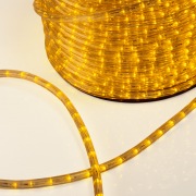 Дюралайт LED, постоянное свечение (2W) - желтый Эконом 24 LED/м , бухта 100м | Фото 1