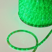 Дюралайт LED, постоянное свечение (2W) - зеленый Эконом 24 LED/м , бухта 100м | Фото 1