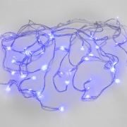Гирлянда Айсикл (бахрома) светодиодный, 1,8 х 0,5 м, прозрачный провод, 230 В, диоды синие | Фото 5