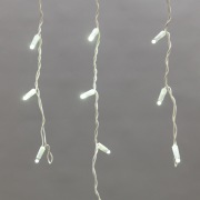 Гирлянда Айсикл (бахрома) светодиодный, 1,8 х 0,5 м, белый провод, 230 В, диоды белые, 48 LED | Фото 3