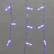 Гирлянда Айсикл (бахрома) светодиодный, 4,8 х 0,6 м, прозрачный провод, 230 В, диоды синие,  176 LED NEON-NIGHT | Фото 3