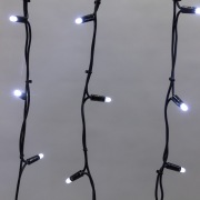 Гирлянда Айсикл (бахрома) светодиодный, 5,6 х 0,9 м, черный провод "КАУЧУК", 230 В, диоды белые, 240 LED NEON-NIGHT | Фото 3