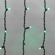 Гирлянда Айсикл (бахрома) светодиодный, 5,6 х 0,9 м, черный провод "КАУЧУК", 230 В, диоды зеленые, 240 LED NEON-NIGHT | Фото 3