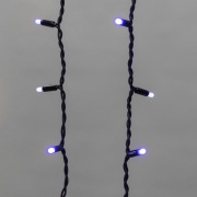 Гирлянда Айсикл (бахрома) светодиодный, 5,6 х 0,9 м, с эффектом мерцания,черный провод "КАУЧУК", 230 В, диоды синие, 240 LED NEON-NIGHT | Фото 3