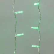 Гирлянда "Светодиодный Дождь"  2x0,8м, прозрачный провод, 230 В, диоды Зеленые, 160 LED | Фото 2