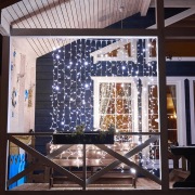 Гирлянда "Светодиодный Дождь" 2х3м, постоянное свечение, белый провод, 230 В, диоды БЕЛЫЕ, 760 LED | Фото 9