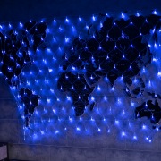 Гирлянда "сеть" 1,8х1,5м, прозрачный ПВХ, 180 LED, цвет: Синий | Фото 9
