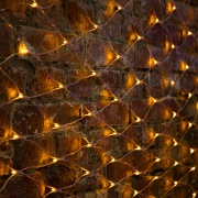 Гирлянда "Сеть" 2х1,5м, свечение с динамикой, прозрачный ПВХ, 288 LED, 230 В, цвет: Жёлтый | Фото 1