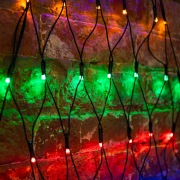 Гирлянда "Сеть" 2х2х1.5м,  свечение с динамикой, черный ПВХ, 136 LED, 230 В, цвет: Мультиколор | Фото 1