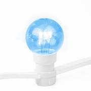 Гирлянда LED Galaxy Bulb String 10м, белый КАУЧУК, 30 ламп*6 LED СИНИЕ, влагостойкая IP54 | Фото 5