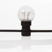 Гирлянда LED Galaxy Bulb String 10м, черный КАУЧУК, 30 ламп*6 LED БЕЛЫЕ, влагостойкая IP65 | Фото 6