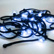 Гирлянда LED Galaxy Bulb String 10м, черный КАУЧУК, 30 ламп*6 LED СИНИЕ, влагостойкая IP65 | Фото 4