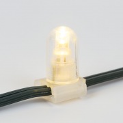 Гирлянда "LED Clip Light" 12V  шаг 150 мм, цвет диодов ТЕПЛЫЙ БЕЛЫЙ, Flashing (Белый) | Фото 3