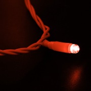 Гирлянда Нить 10м, постоянное свечение, белый ПВХ, 230В, цвет: Красный | Фото 1