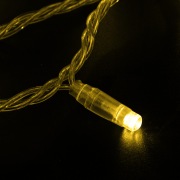 Гирлянда Нить 10м, постоянное свечение, прозрачный ПВХ, 230В, цвет: Жёлтый | Фото 1