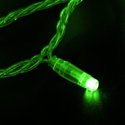 Гирлянда Нить 10м, постоянное свечение, прозрачный ПВХ, 230В, цвет: Зелёный | Фото 1