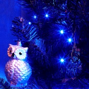 Гирлянда "Твинкл Лайт" 15 м, темно-зеленый ПВХ, 120 LED, цвет синий | Фото 1