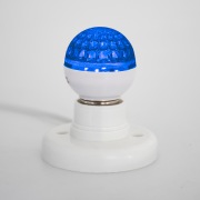 Лампа шар e27 10 LED  Ø50мм  синяя 24В | Фото 2