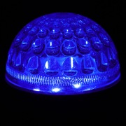 Лампа шар e27 10 LED  Ø50мм  синяя 24В | Фото 4