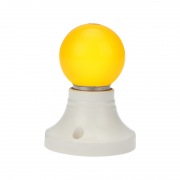 Лампа шар e27 3 LED  Ø45мм - желтая | Фото 2
