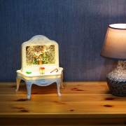 Декоративный светильник "Столик" с эффектом снегопада, подсветкой и новогодней мелодией | Фото 1