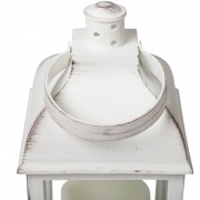 Декоративный фонарь со свечкой, белый корпус, размер 10.5х10.5х22,35 см, цвет ТЕПЛЫЙ БЕЛЫЙ | Фото 11