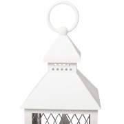 Декоративный фонарь со свечкой, белый корпус, размер 10.5х10.5х24  см, цвет ТЕПЛЫЙ БЕЛЫЙ | Фото 10