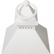 Декоративный фонарь со свечкой, белый корпус, размер 10.5х10.5х24  см, цвет ТЕПЛЫЙ БЕЛЫЙ | Фото 11
