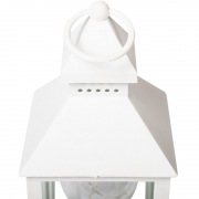 Декоративный фонарь со свечкой, белый корпус, размер 10.5х10.5х24 см, цвет ТЕПЛЫЙ БЕЛЫЙ | Фото 12