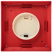 Декоративный фонарь со свечкой, красный корпус, размер 13.5х13.5х30,5 см, цвет ТЕПЛЫЙ БЕЛЫЙ | Фото 13
