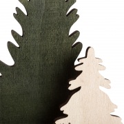 Деревянная фигурка с подсветкой  "Елочка с оленем" 12*6*21,5 см | Фото 8