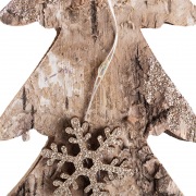 Деревянная фигурка с подсветкой  "Ель со снежинками" 9,5*6*31 см | Фото 8