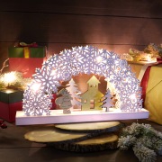 Деревянная фигурка с подсветкой "Рождественская сказка" 44,5*6*24 см | Фото 15