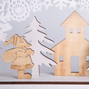 Деревянная фигурка с подсветкой "Рождественская сказка" 44,5*6*24 см | Фото 9