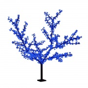 Светодиодное дерево "Сакура", высота 1,5м, диаметр кроны 1,8м, синие светодиоды, IP 54, понижающий трансформатор в комплекте, NEON-NIGHT | Фото 1