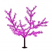 Светодиодное дерево "Сакура", высота 1,5м, диаметр кроны 1,8м, фиолетовые светодиоды, IP 54, понижающий трансформатор в комплекте, NEON-NIGHT | Фото 1