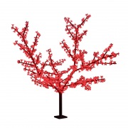 Светодиодное дерево "Сакура", высота 1,5м, диаметр кроны 1,8м, красные светодиоды, IP 54, понижающий трансформатор в комплекте, NEON-NIGHT | Фото 1