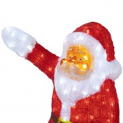Акриловая светодиодная фигура "Санта Клаус приветствует" 60 см, 200 светодиодов, IP44 понижающий трансформатор в комплекте, NEON-NIGHT | Фото 1