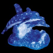 Акриловая светодиодная фигура "Синие дельфины" 65х48х48 см,136 светодиодов, IP44 понижающий трансформатор в комплекте, NEON-NIGHT | Фото 1